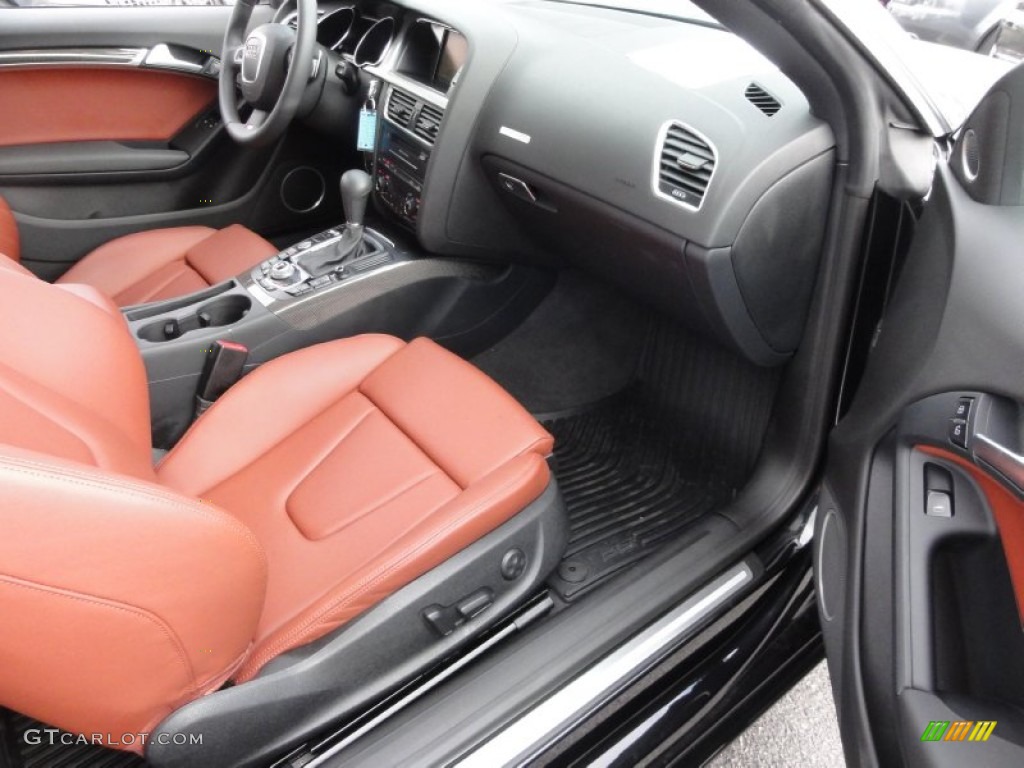 Black/Tuscan Brown Silk Nappa Leather Interior 2011 Audi S5 4.2 FSI quattro Coupe Photo #62743450