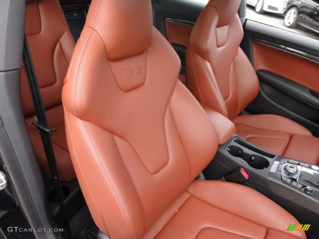 Black/Tuscan Brown Silk Nappa Leather Interior 2011 Audi S5 4.2 FSI quattro Coupe Photo #62743474