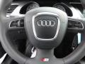 Black/Tuscan Brown Silk Nappa Leather 2011 Audi S5 4.2 FSI quattro Coupe Steering Wheel
