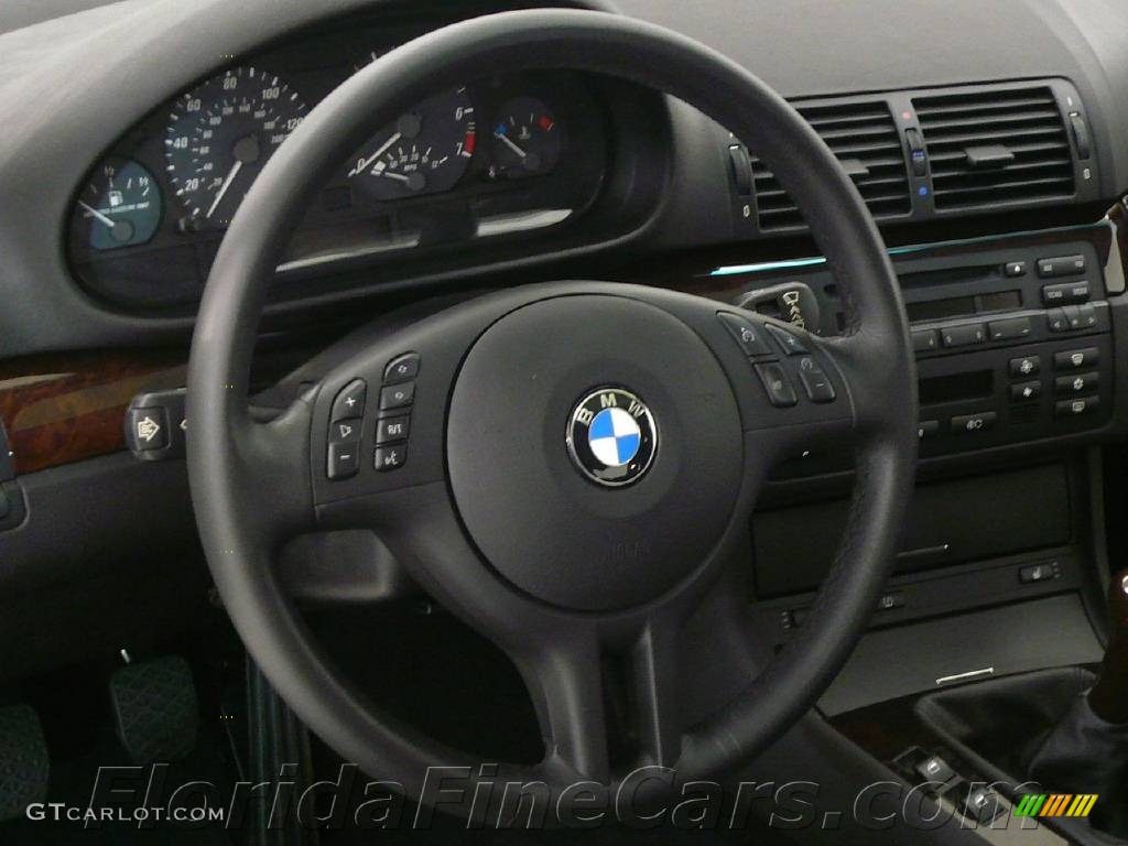 2005 3 Series 325i Coupe - Steel Blue Metallic / Black photo #16