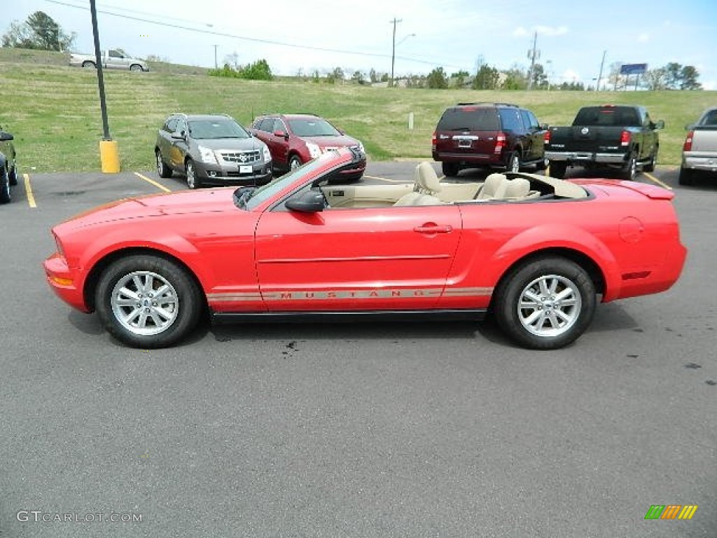 Torch Red 2007 Ford Mustang V6 Deluxe Convertible Exterior Photo #62744146