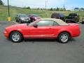 2007 Torch Red Ford Mustang V6 Deluxe Convertible  photo #18