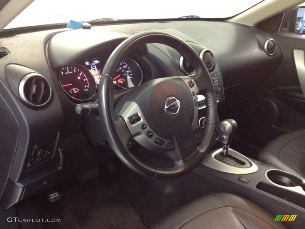 2011 Rogue SL AWD - Frosted Steel Metallic / Black photo #16