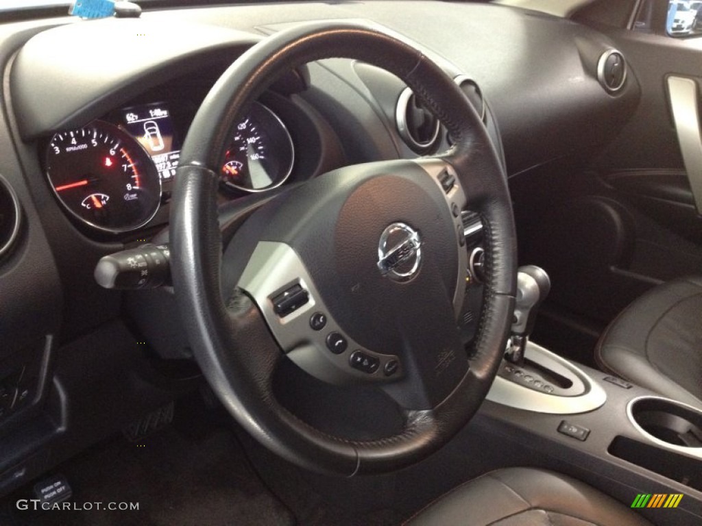 2011 Rogue SL AWD - Frosted Steel Metallic / Black photo #17