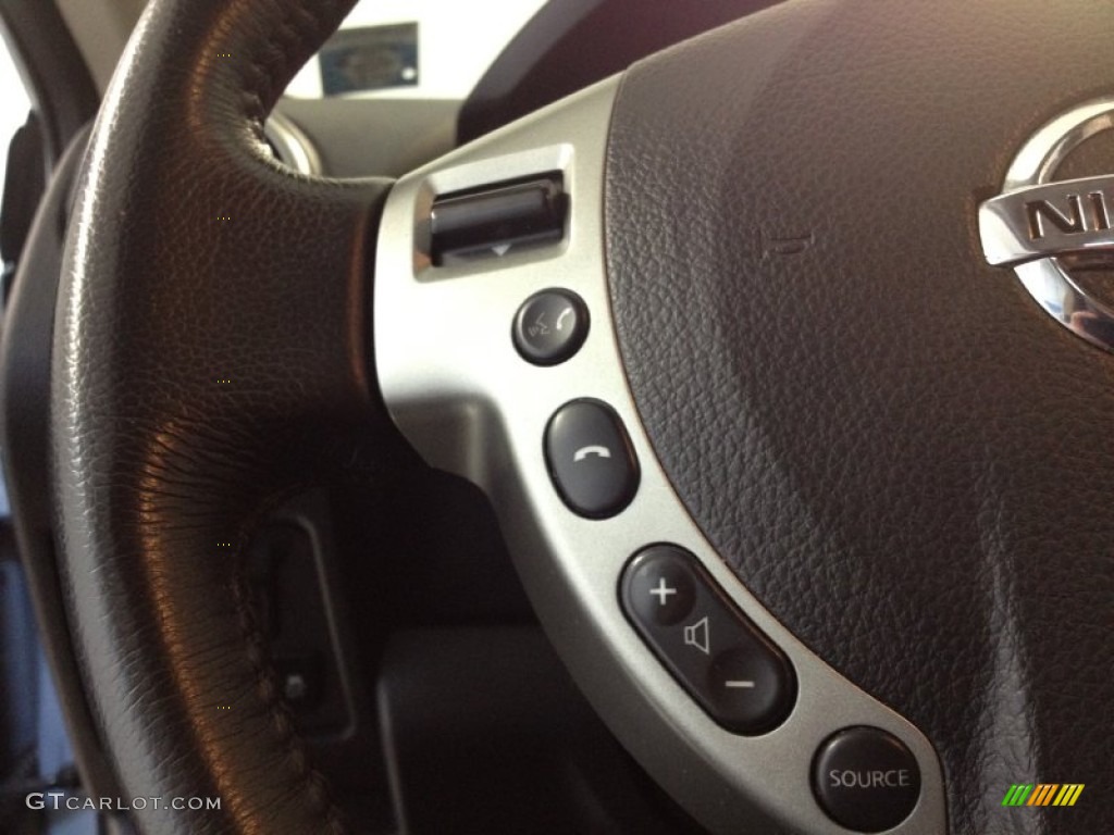 2011 Rogue SL AWD - Frosted Steel Metallic / Black photo #20
