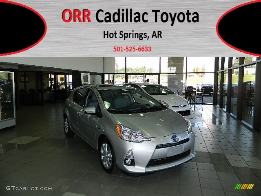 2012 Prius c Hybrid Four - Classic Silver Metallic / Light Blue Gray photo #1