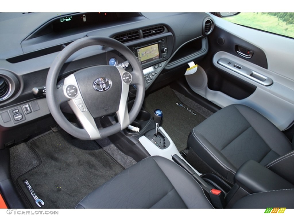 Black Interior 2012 Toyota Prius C Hybrid Four Photo