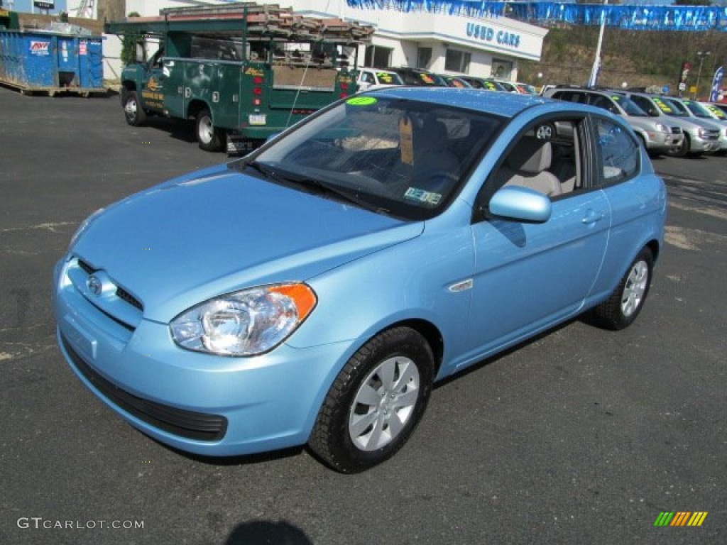 2011 Accent GS 3 Door - Clear Water Blue / Gray photo #5