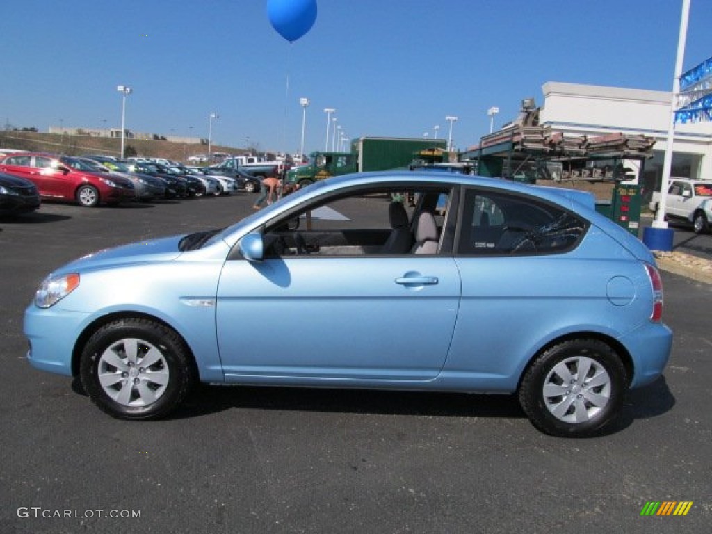 2011 Accent GS 3 Door - Clear Water Blue / Gray photo #6