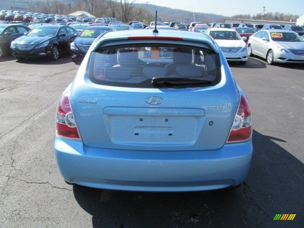2011 Accent GS 3 Door - Clear Water Blue / Gray photo #9