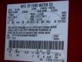  2006 Ranger XLT Regular Cab Redfire Metallic Color Code G2