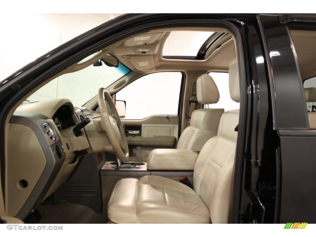 2004 F150 Lariat SuperCrew 4x4 - Black / Tan photo #6