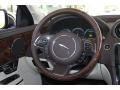 2012 Jaguar XJ Ivory/Truffle Interior Steering Wheel Photo