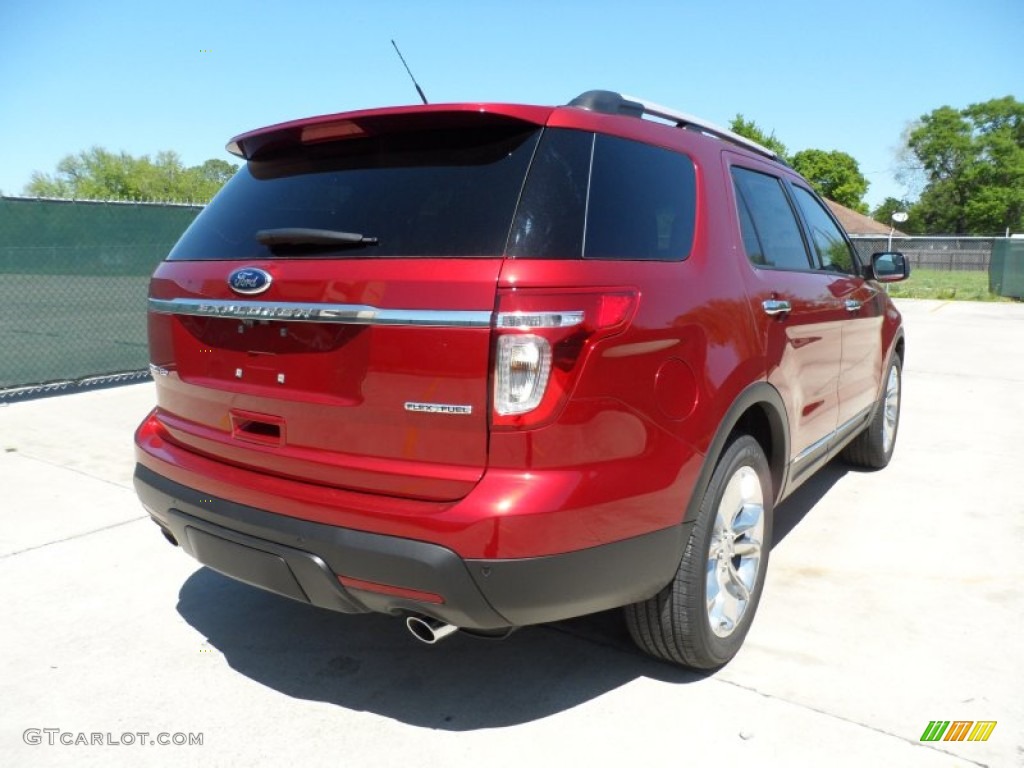 2013 Explorer Limited - Ruby Red Metallic / Charcoal Black photo #3