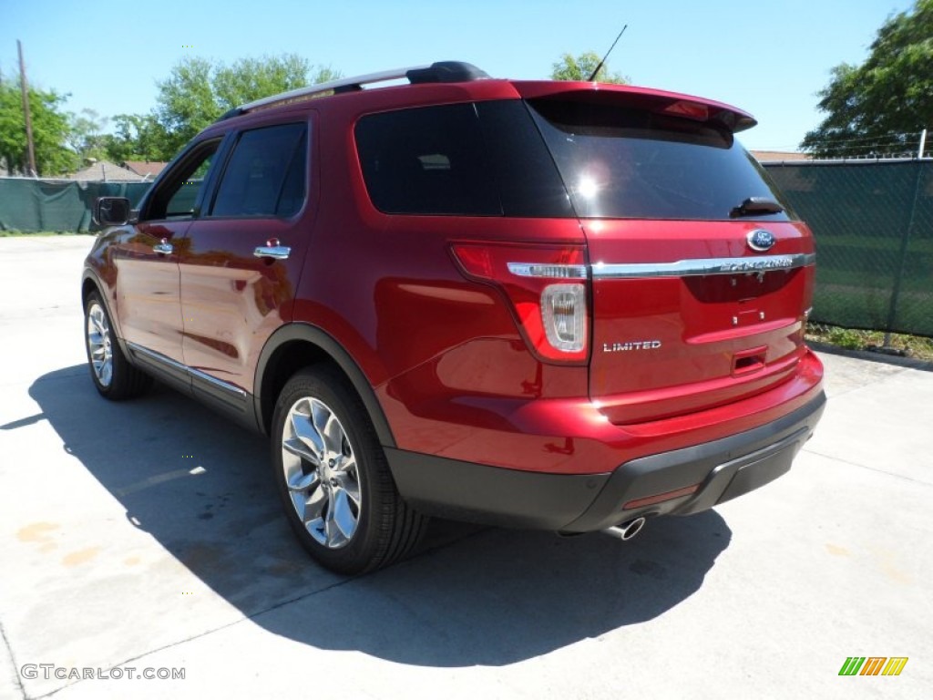 2013 Explorer Limited - Ruby Red Metallic / Charcoal Black photo #5