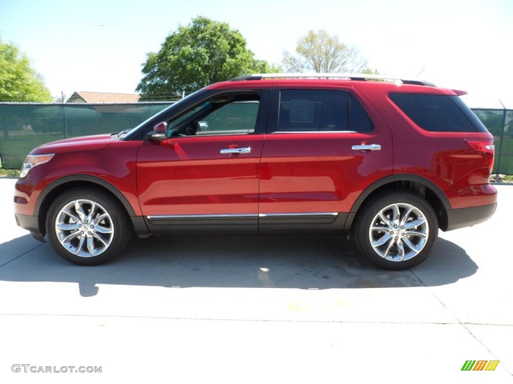 2013 Explorer Limited - Ruby Red Metallic / Charcoal Black photo #6