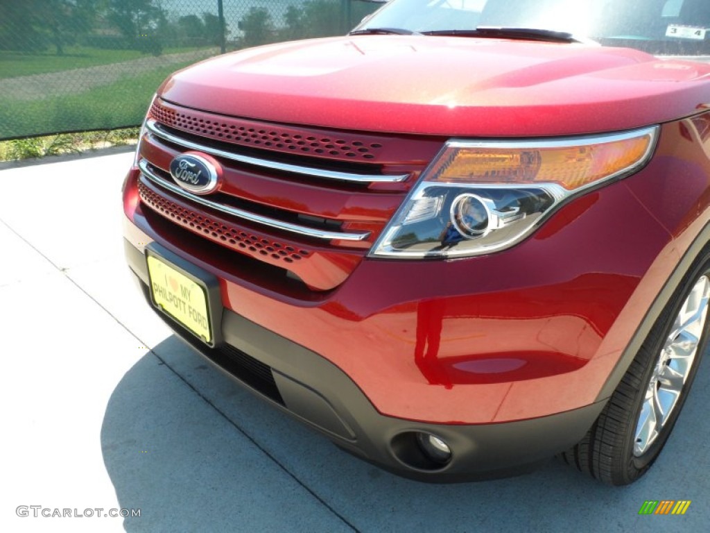 2013 Explorer Limited - Ruby Red Metallic / Charcoal Black photo #10