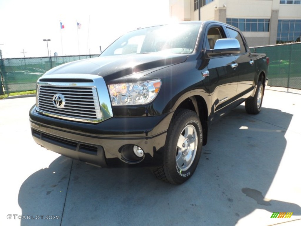 2012 Tundra Limited CrewMax 4x4 - Black / Sand Beige photo #7