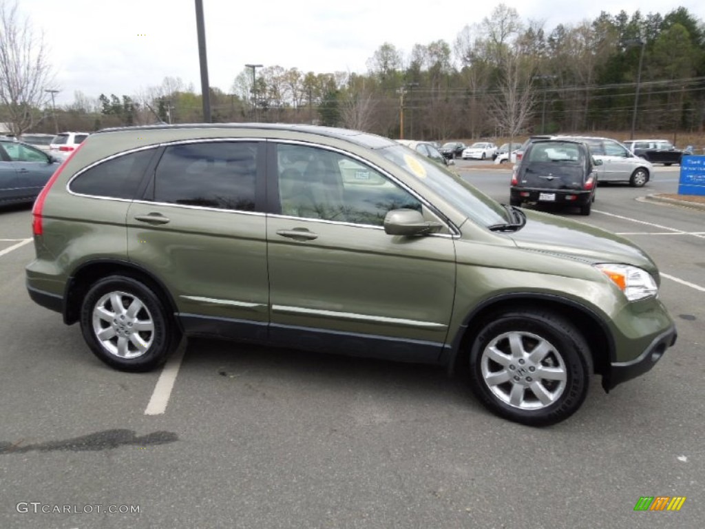 2009 CR-V EX-L 4WD - Green Tea Metallic / Ivory photo #3