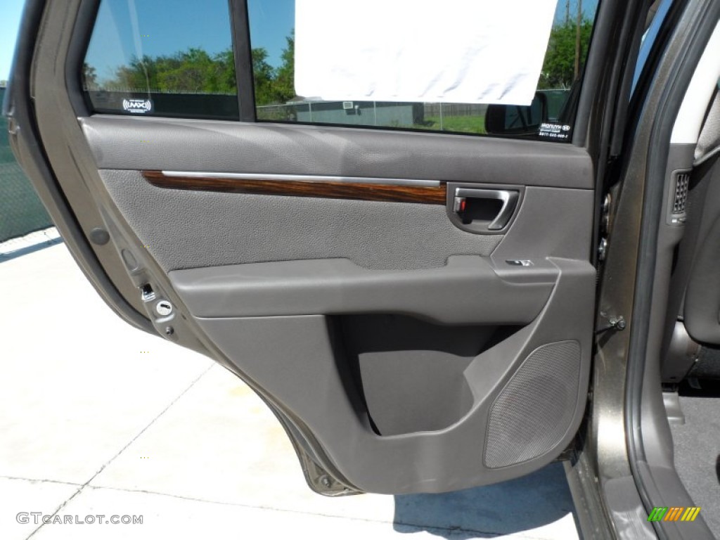 2012 Hyundai Santa Fe SE V6 Cocoa Black Door Panel Photo #62753977