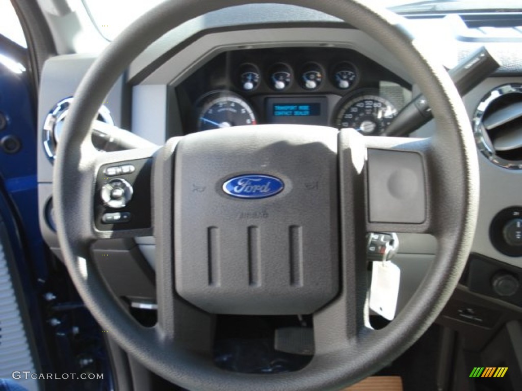 2012 Ford F250 Super Duty XLT SuperCab 4x4 Steel Steering Wheel Photo #62755900
