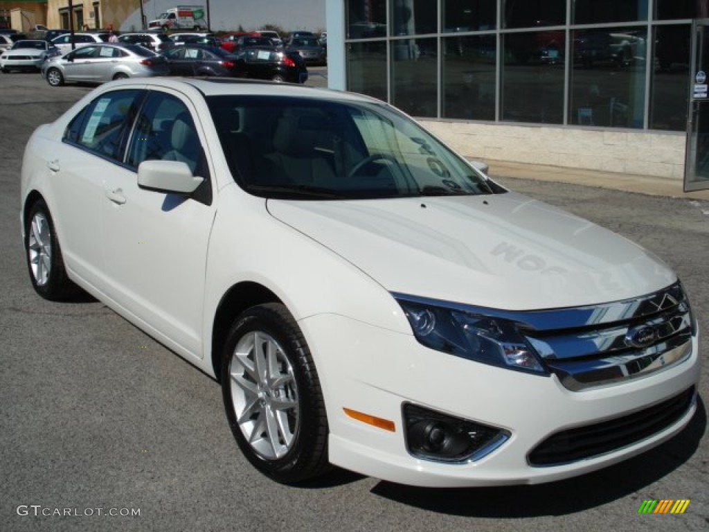 White Suede 2012 Ford Fusion SEL Exterior Photo #62756278