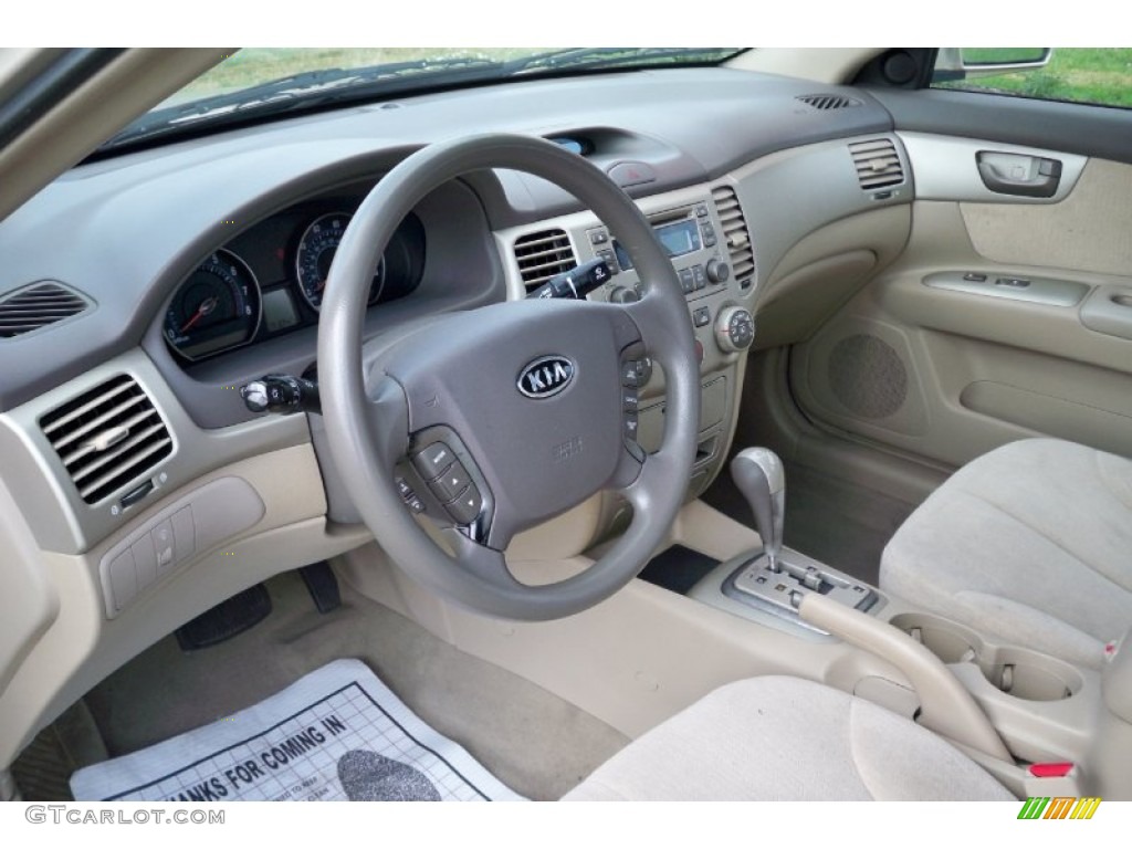 Beige Interior 2007 Kia Optima LX Photo #62758594