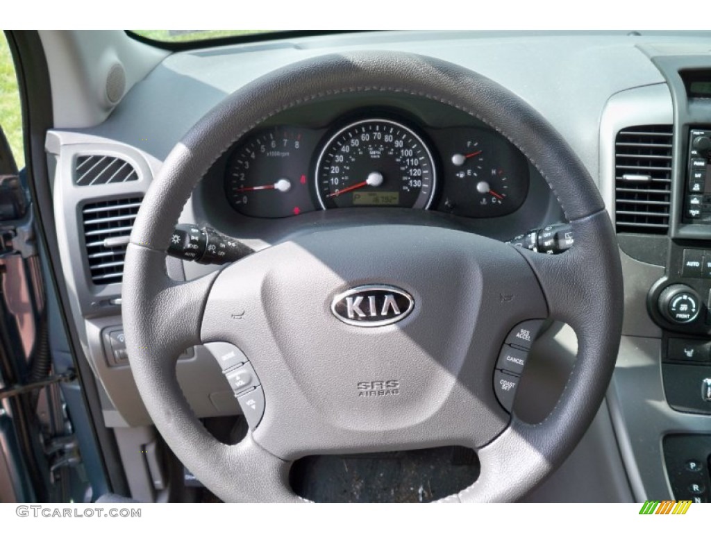 2009 Kia Sedona EX Gray Steering Wheel Photo #62759664