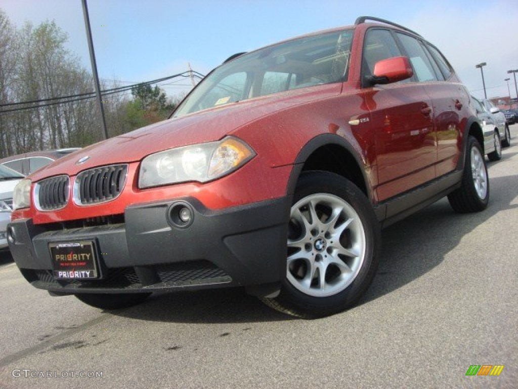 Flamenco Red Metallic BMW X3