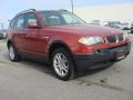 2004 Flamenco Red Metallic BMW X3 2.5i  photo #7