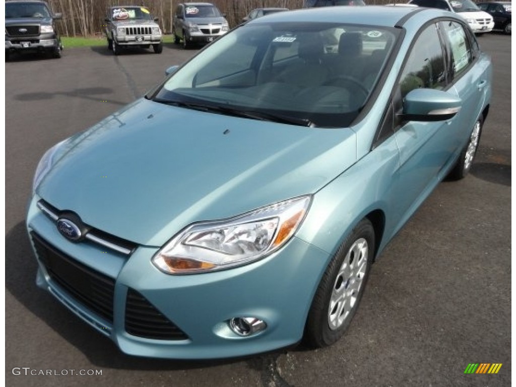 Frosted Glass Metallic 2012 Ford Focus SE Sedan Exterior Photo #62760406