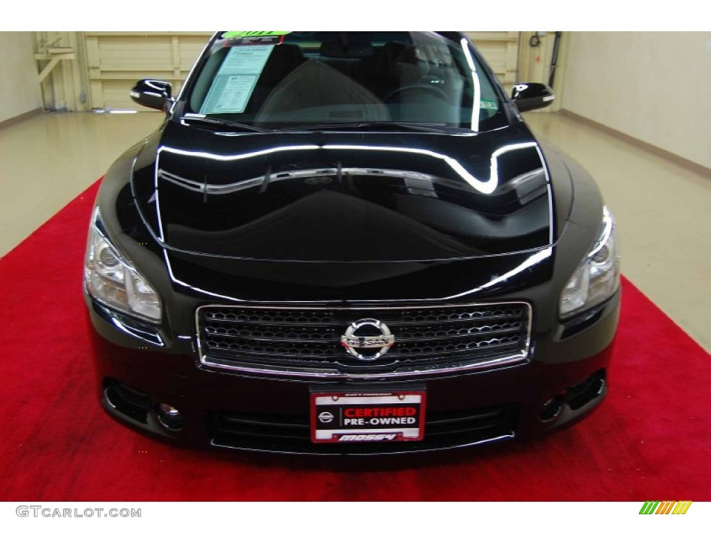 2011 Maxima 3.5 SV Sport - Super Black / Charcoal photo #2