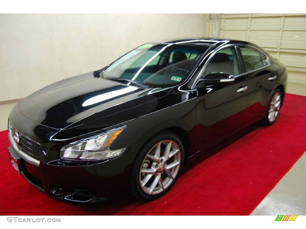 2011 Maxima 3.5 SV Sport - Super Black / Charcoal photo #3