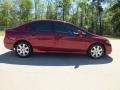 2007 Tango Red Pearl Honda Civic LX Sedan  photo #2