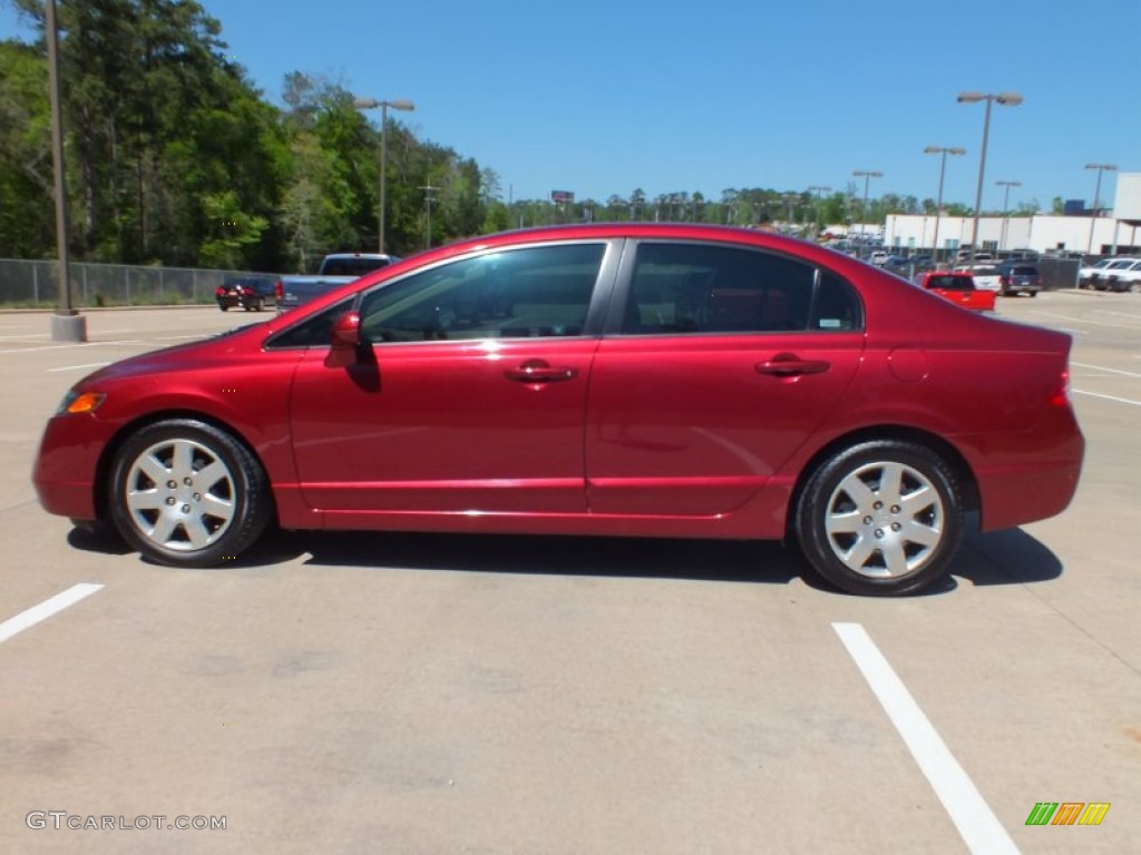 Tango Red Pearl 2007 Honda Civic LX Sedan Exterior Photo #62761297