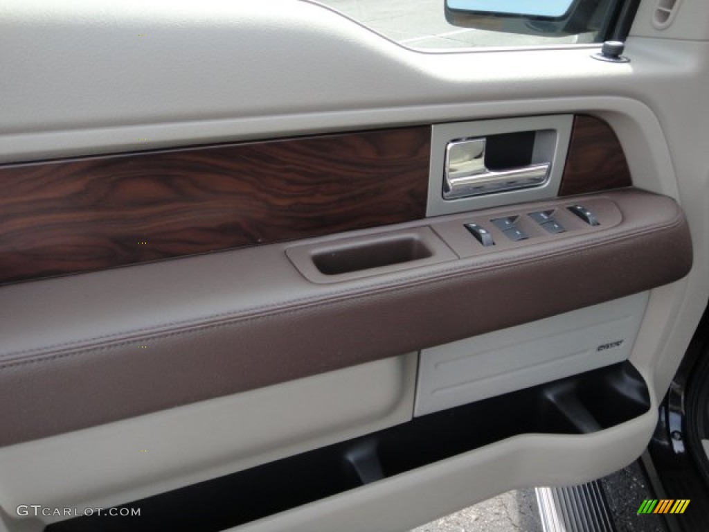 2010 F150 Platinum SuperCrew 4x4 - Tuxedo Black / Medium Stone Leather/Sienna Brown photo #11