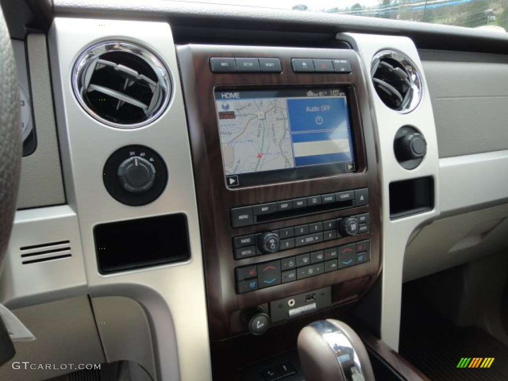 2010 F150 Platinum SuperCrew 4x4 - Tuxedo Black / Medium Stone Leather/Sienna Brown photo #13