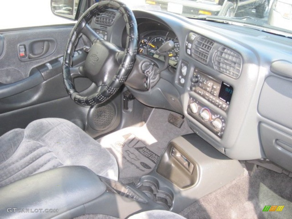2000 Blazer LS 4x4 - Space Blue Metallic / Graphite Gray photo #6
