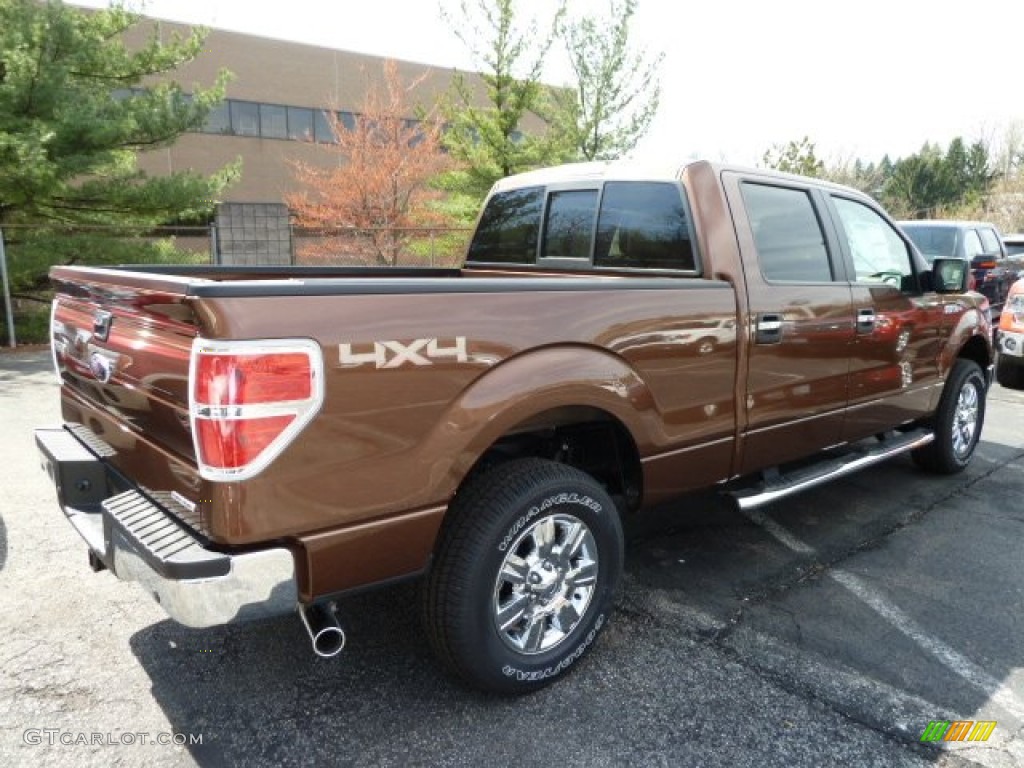 2012 F150 XLT SuperCrew 4x4 - Golden Bronze Metallic / Pale Adobe photo #2