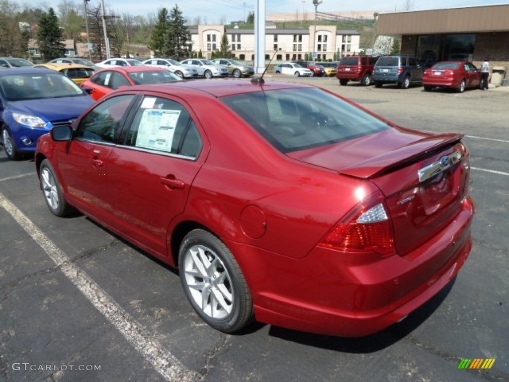 Red Candy Metallic 2012 Ford Fusion SEL V6 AWD Exterior Photo #62764188