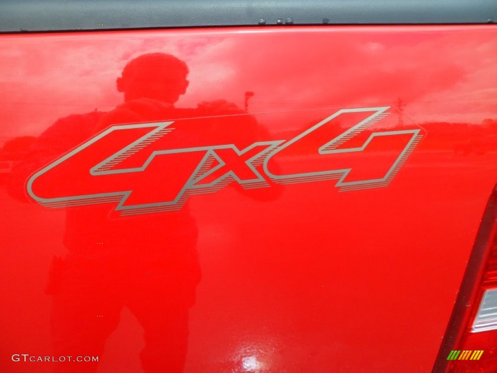 2004 F150 XLT Regular Cab 4x4 - Bright Red / Tan photo #15