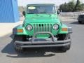 2005 Electric Lime Green Pearl Jeep Wrangler X 4x4  photo #6