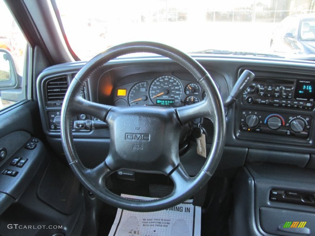 2002 Sierra 1500 SLE Extended Cab 4x4 - Storm Gray Metallic / Graphite photo #7