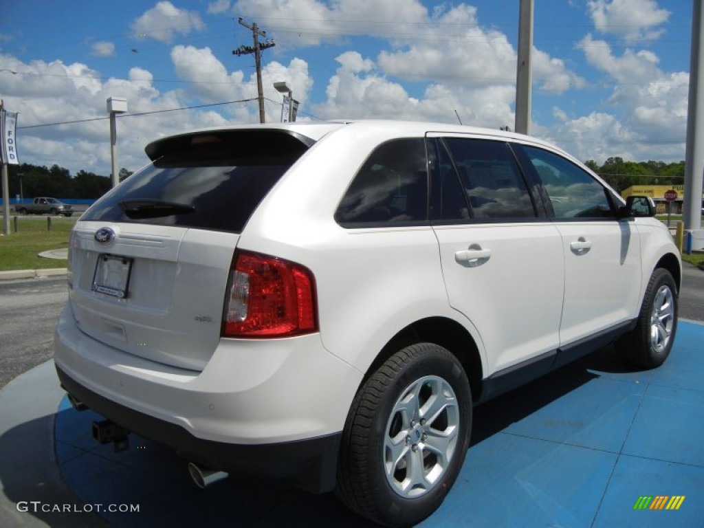 White Platinum Tri-Coat 2013 Ford Edge SEL Exterior Photo #62768600