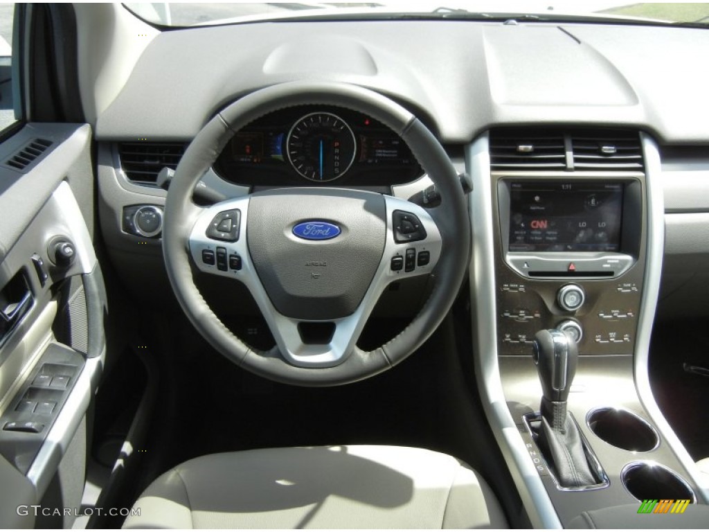2013 Ford Edge SEL Medium Light Stone Dashboard Photo #62768638