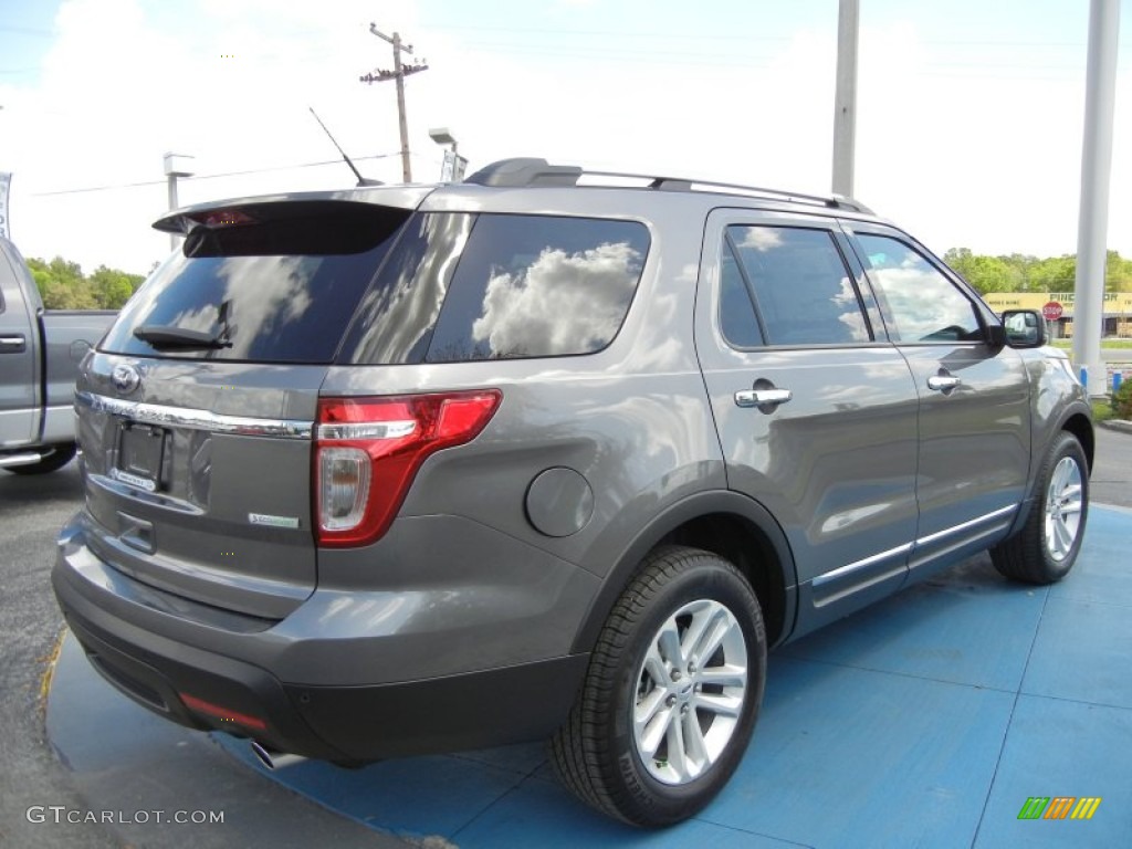 2012 Explorer XLT EcoBoost - Sterling Gray Metallic / Medium Light Stone photo #3