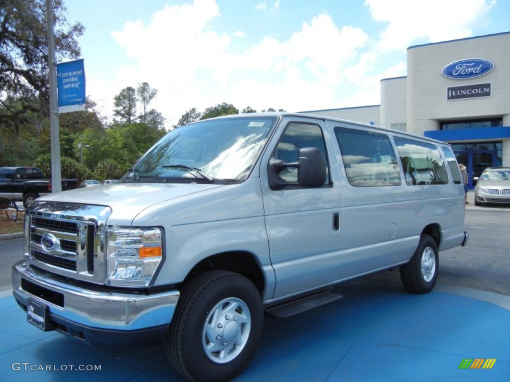 Ingot Silver Metallic 2012 Ford E Series Van E350 XLT Extended Passenger Exterior Photo #62769726
