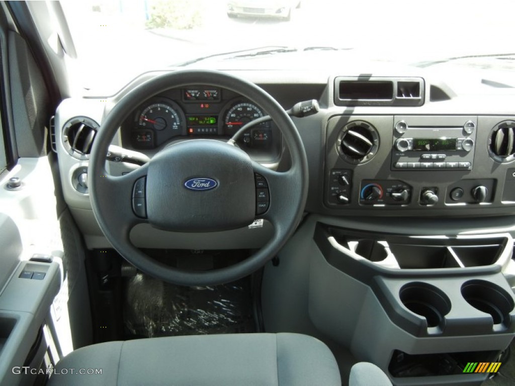 2012 Ford E Series Van E350 XLT Extended Passenger Medium Flint Dashboard Photo #62769765
