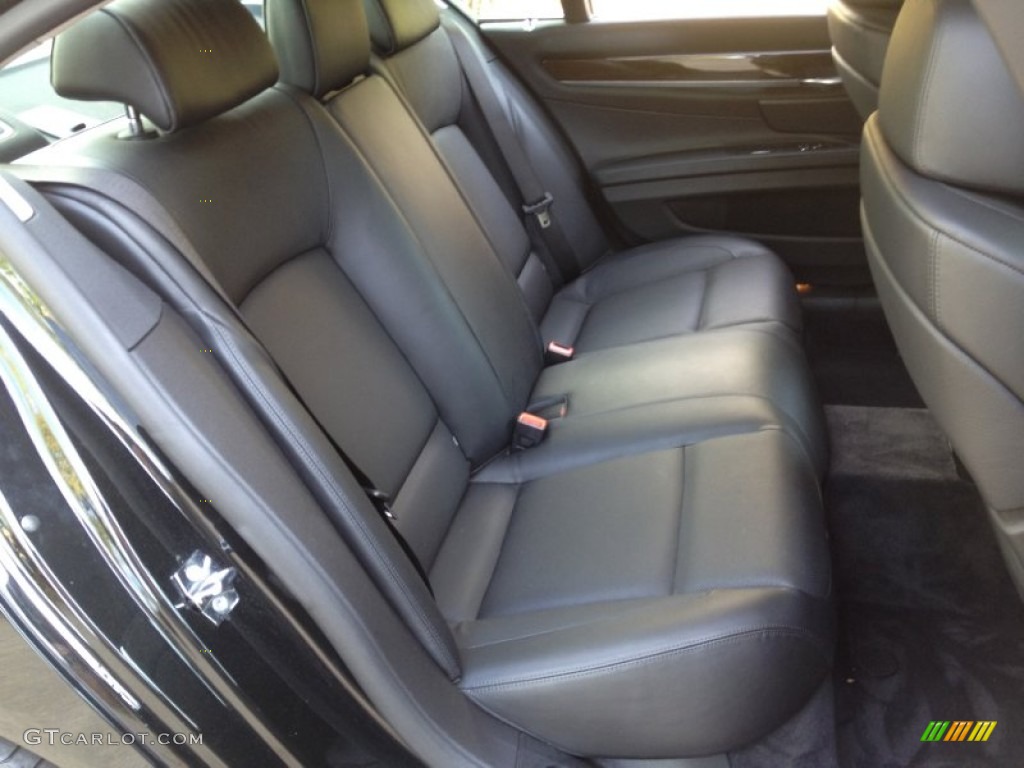 Black Nappa Leather Interior 2009 BMW 7 Series 750i Sedan Photo #62770441