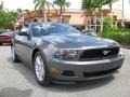 2011 Sterling Gray Metallic Ford Mustang V6 Convertible  photo #2